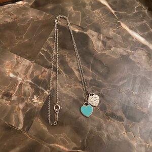 SOLD Tiffany Necklace: Mini Double Heart Tag